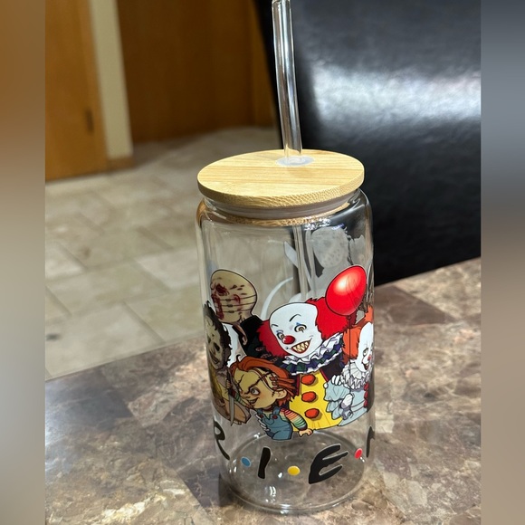 Halloween Monsters 16OZ Glass Cup - Picture 2 of 4